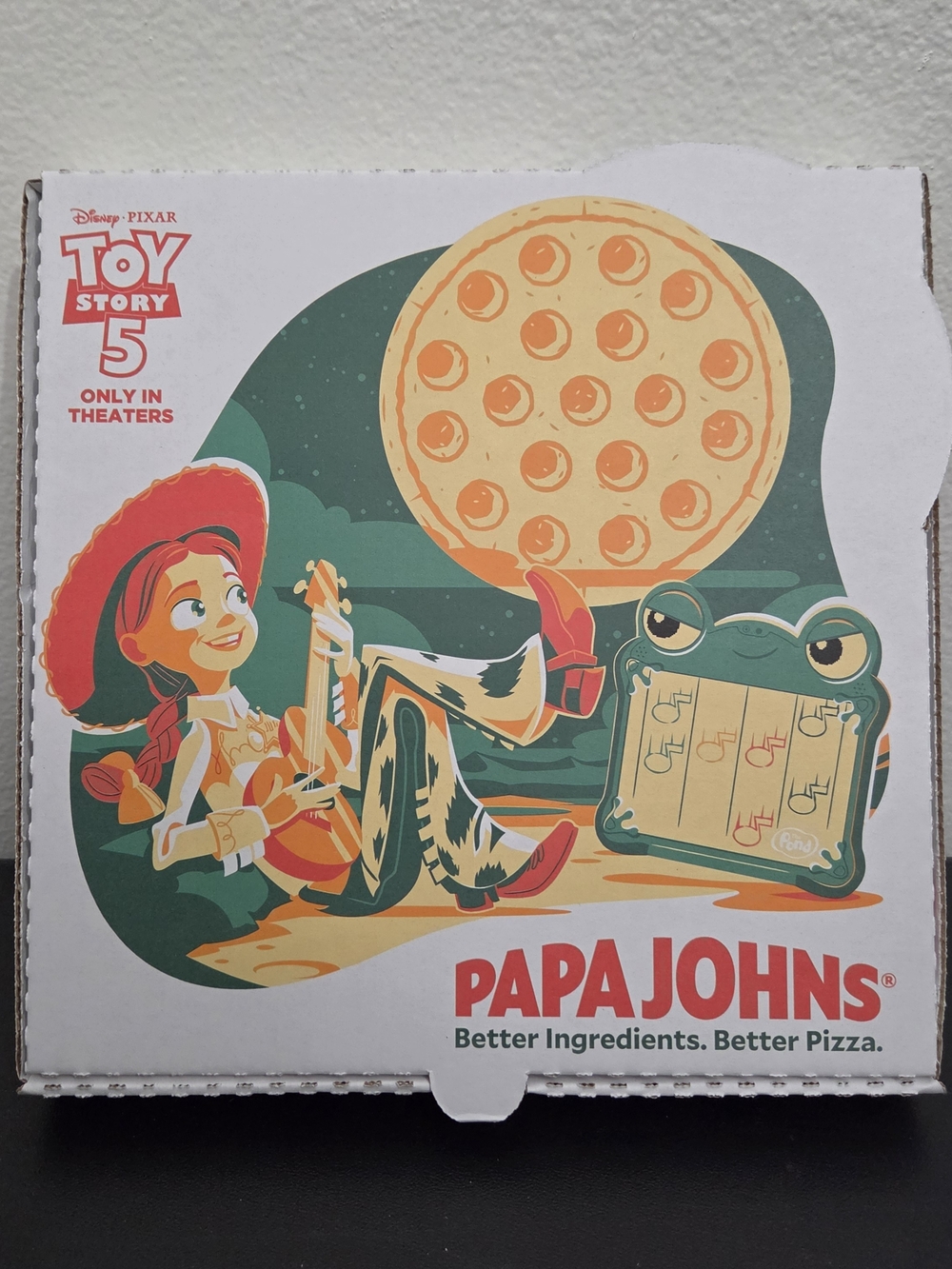 BRAND NEW Disney Pixar Toy Story 5 Papa John's Pizza Box Collectible